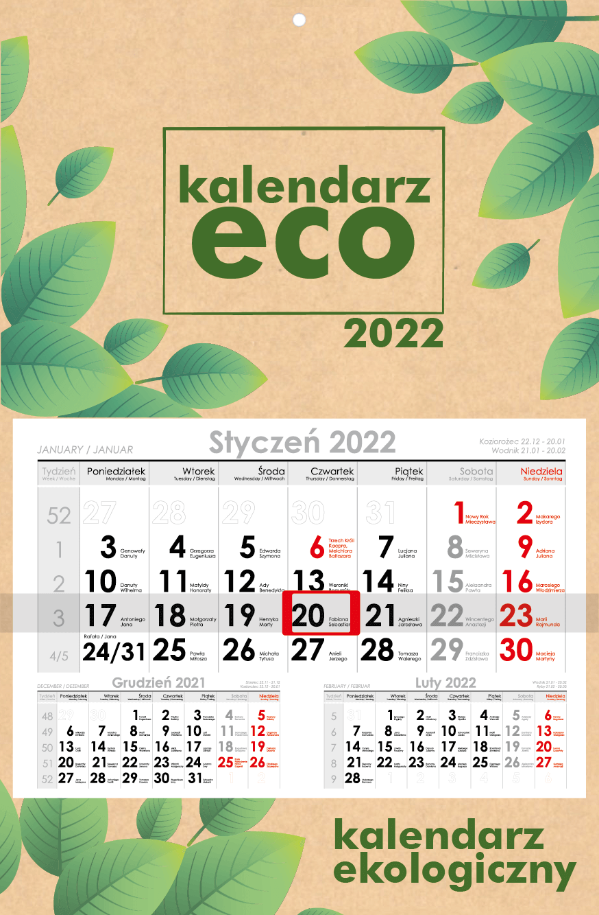 Jednodzielny Lux Płaski Eco
